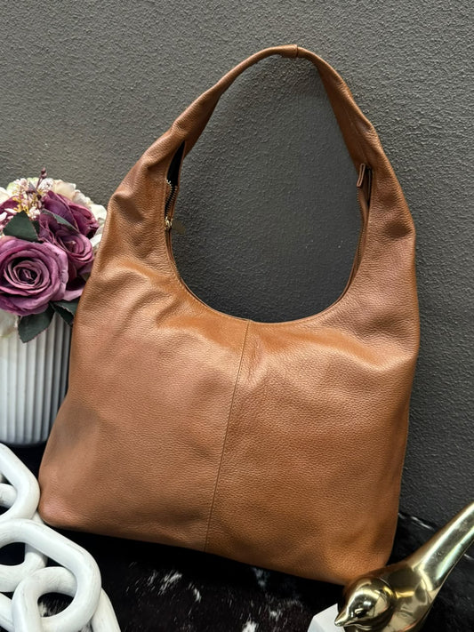 BOLSO 100% PIEL INGLATERRA COLOR MIEL EFECTO