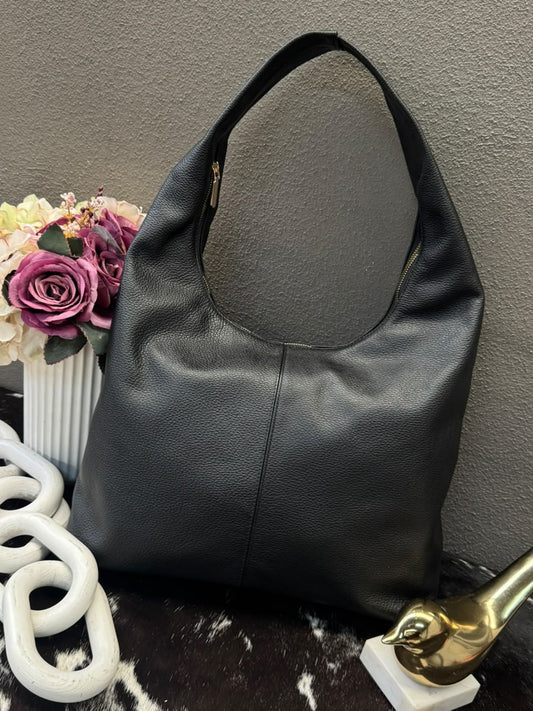 BOLSO 100% PIEL INGLATERRA COLOR NEGRO