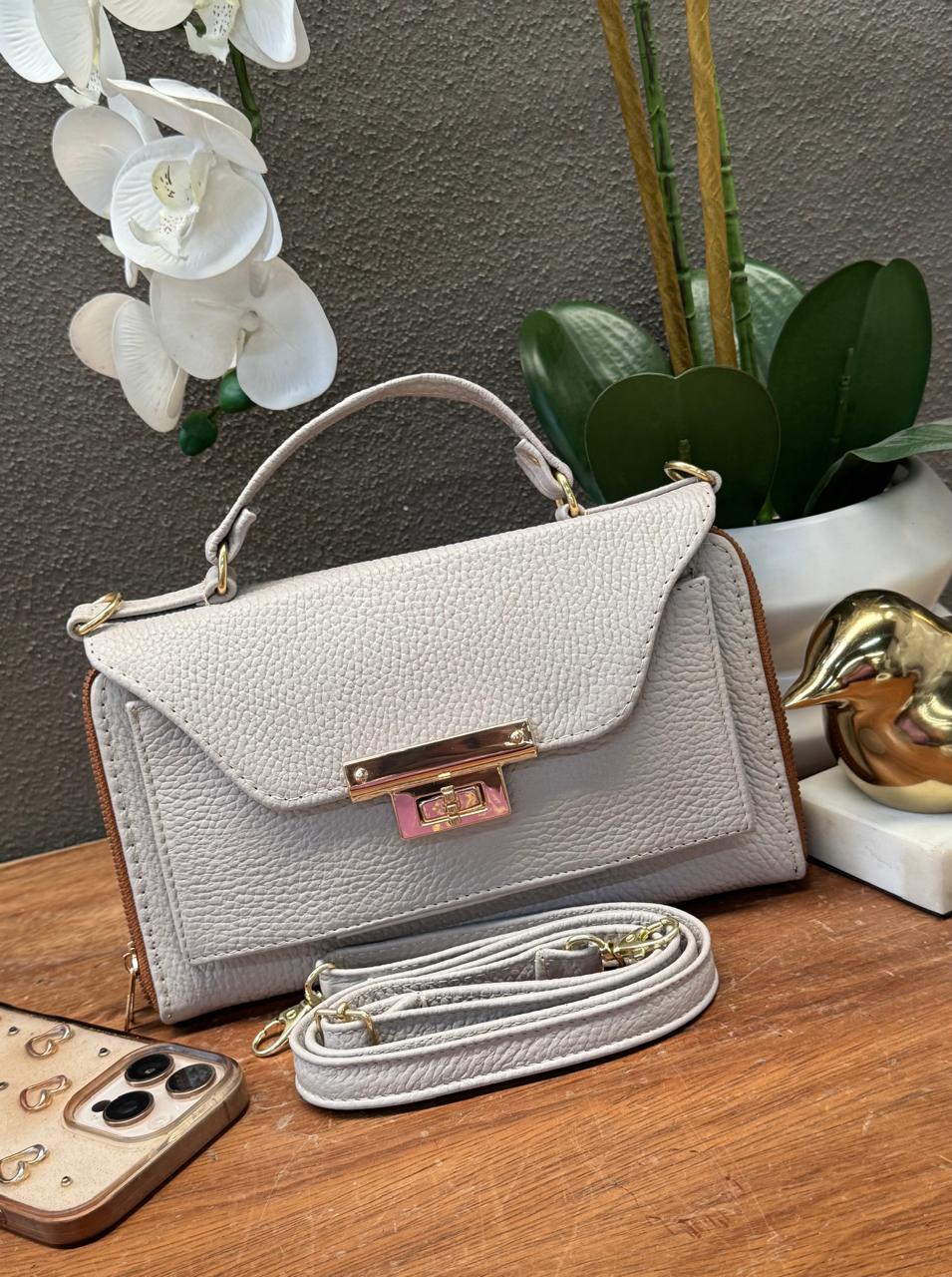 CROSSBODY ARANTXA 100% PIEL BEIGE