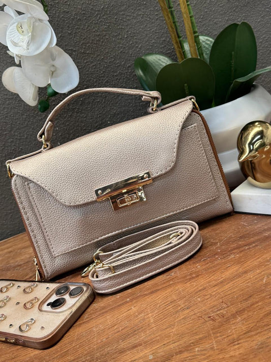 CROSSBODY ARANTXA 100% PIEL ORO INGLES