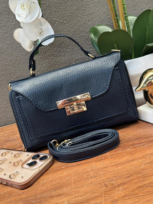CROSSBODY ARANTXA 100% PIEL MARINO
