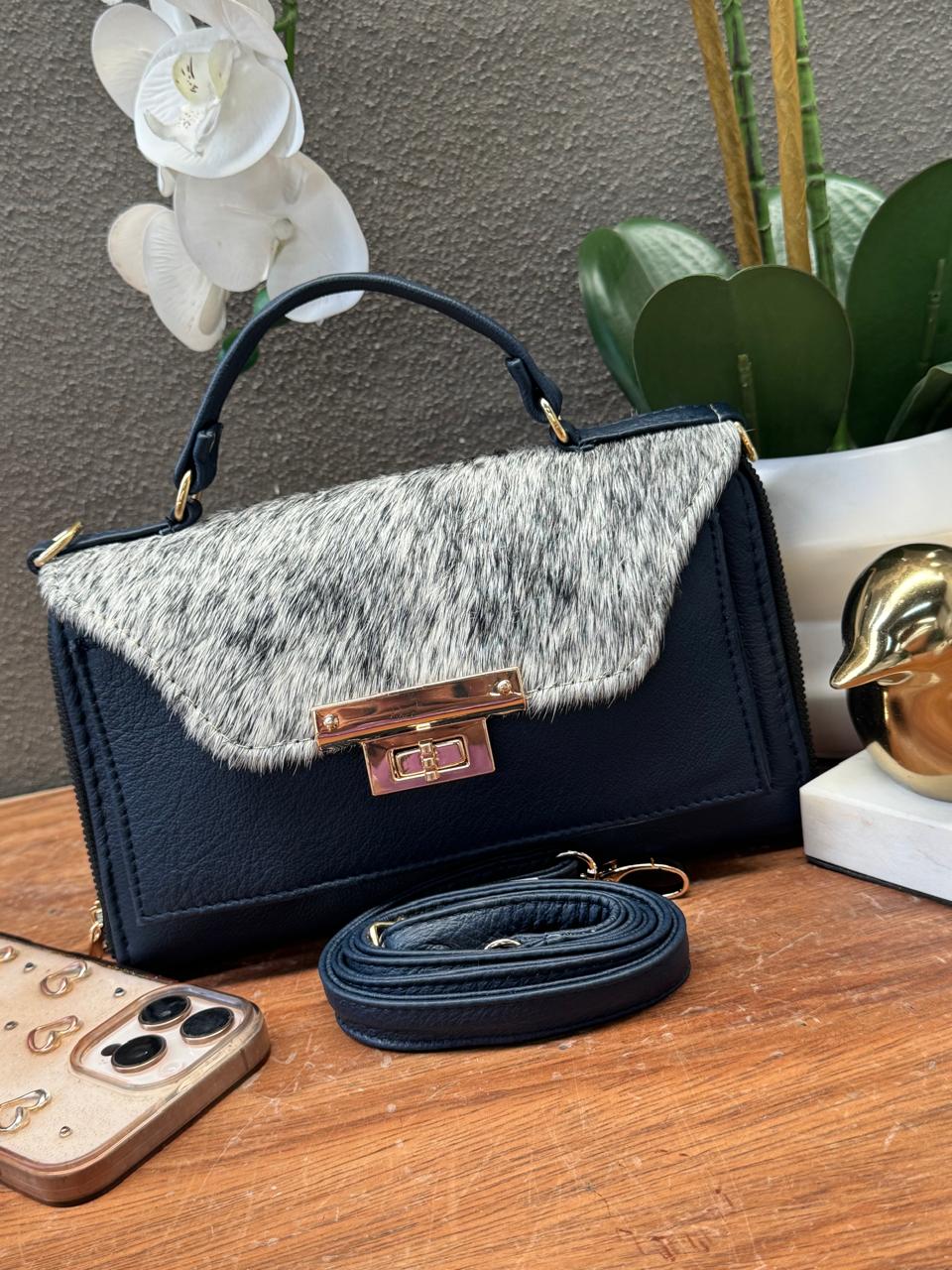 CROSSBODY ARANTXA 100% PIEL PELO MARINO