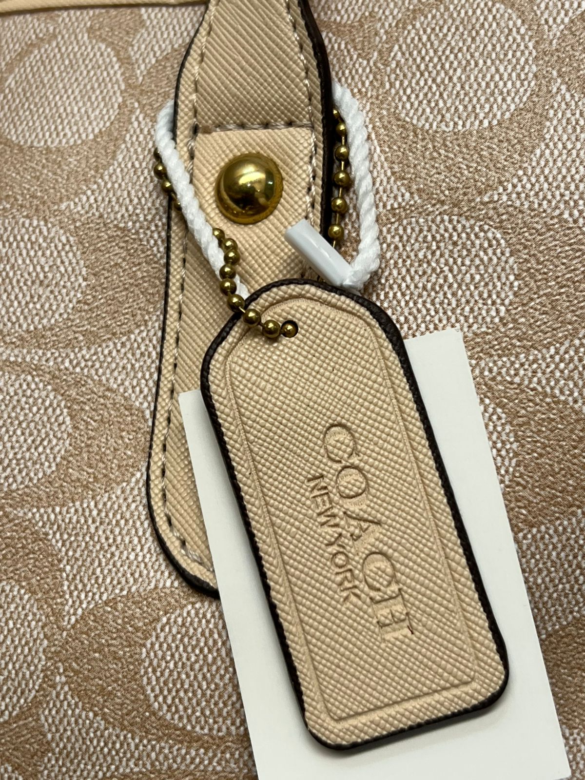 IMPORTACION TOTE COACH GDE NEUTROS KHAKI ESTAMPADO ASAS CAMEL