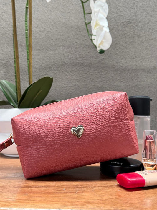 NECESER CHICO 100% PIEL CORAL