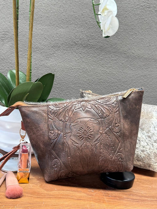 COSMETIQUERA PIEL GANESHA TORO FERRERO PELO