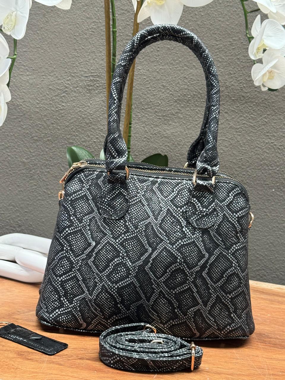 BOLSO 100% PIEL FINLANDIA ANACONDA ANTIMONIO