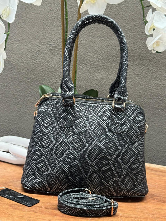 BOLSO 100% PIEL FINLANDIA ANACONDA ANTIMONIO