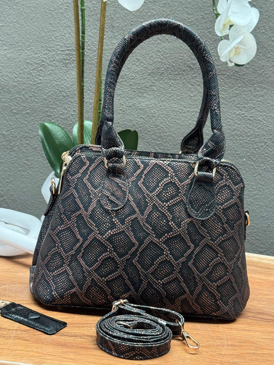 BOLSO 100% PIEL FINLANDIA ANACONDA BRONCE