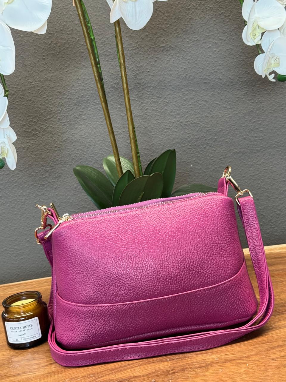 BOLSO 100% PIEL ARABIA BUGAMBILIA