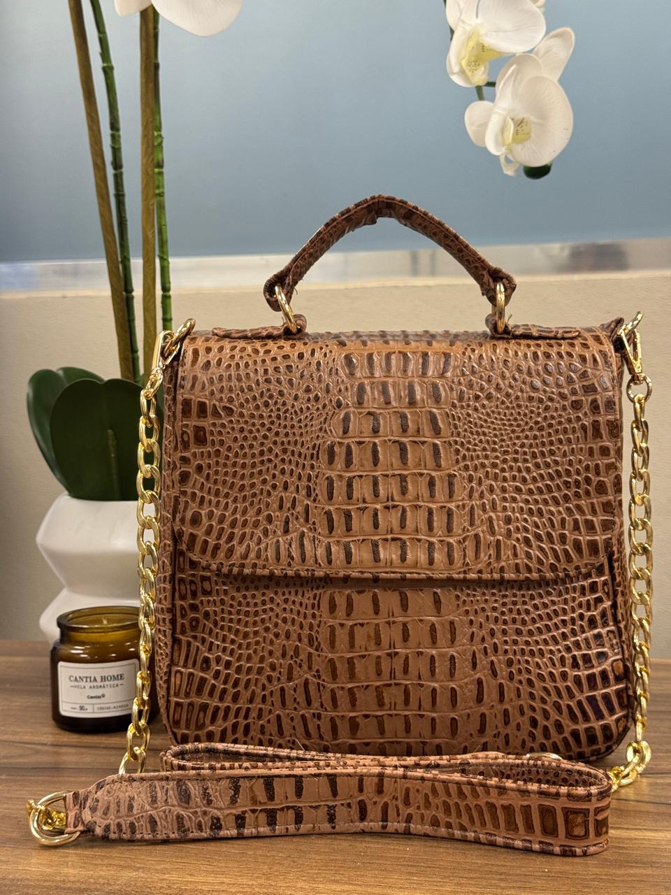 BOLSO 100% PIEL CROACIA COLOR MAQUILLAJE