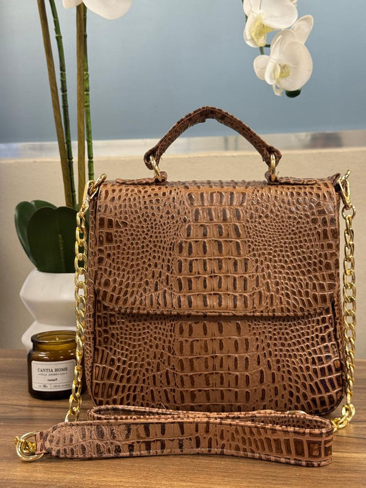 BOLSO 100% PIEL CROACIA COLOR MAQUILLAJE