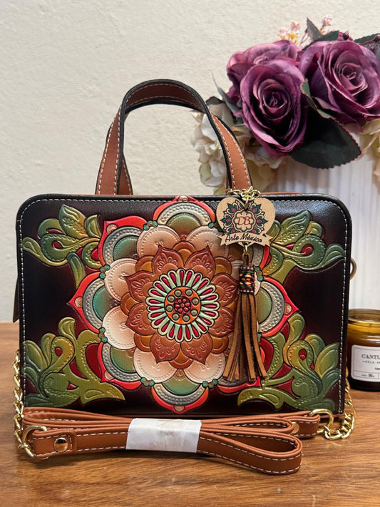 DB CROSSBODY MANDALA NEGRO
