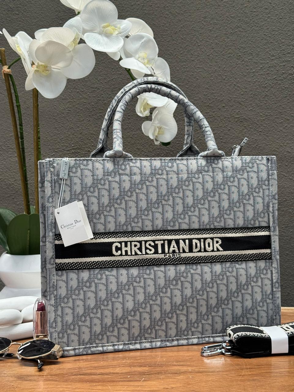 BOLSO TOTE CHRISTIAN DIOR HUESO/GRIS