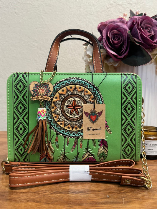 DB CROSSBODY ATRAPASUEÑOS VERDE LIMON