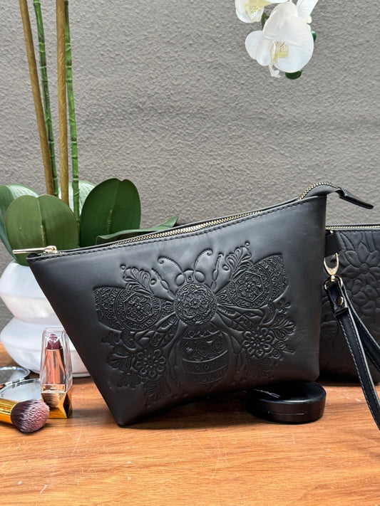 COSMETIQUERA PIEL GANESHA ABEJA NEGRO