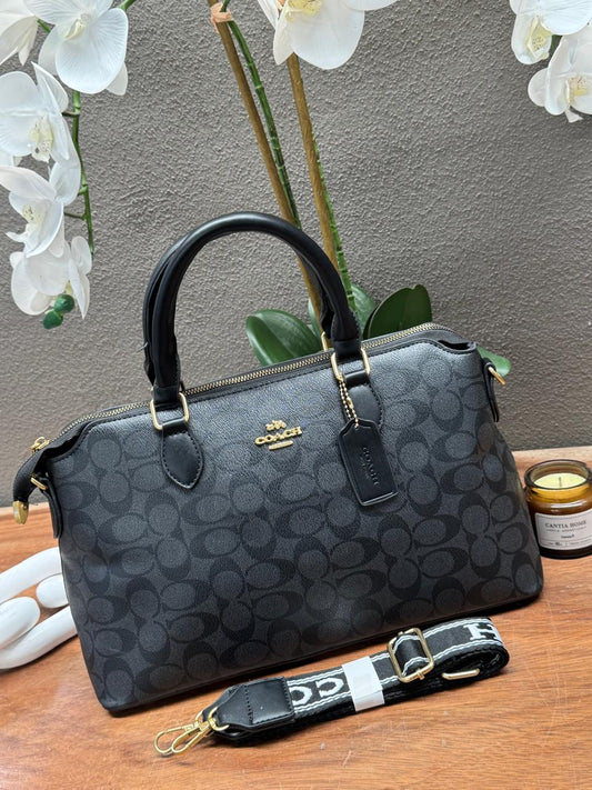 COACH SATCHEL BAG NEGRO