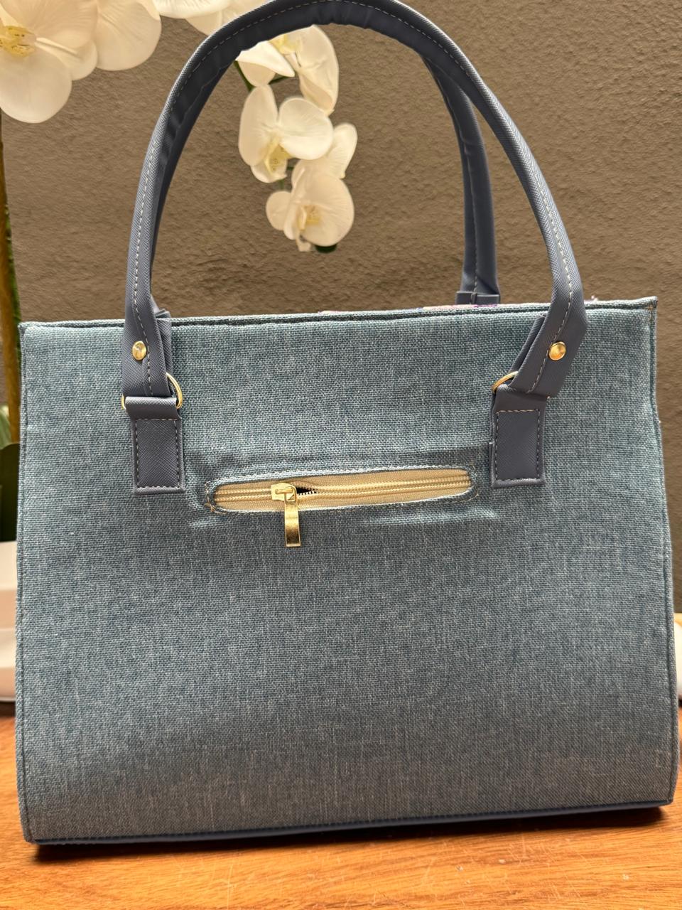 YUTE MODELO TEJIDA NATURAL/VERDE OLIVO