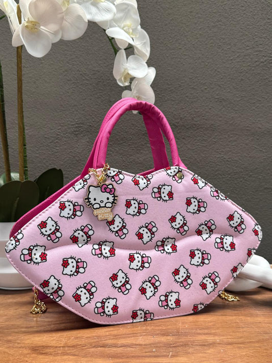 BOLSO BESO PERSONAJE HELLO KITTY ROSA