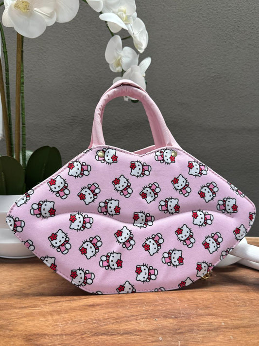 BOLSO BESO PERSONAJE HELLO KITTY ROSA PASTEL