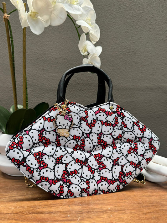 BOLSO BESO PERSONAJE HELLO KITTY NEGRO