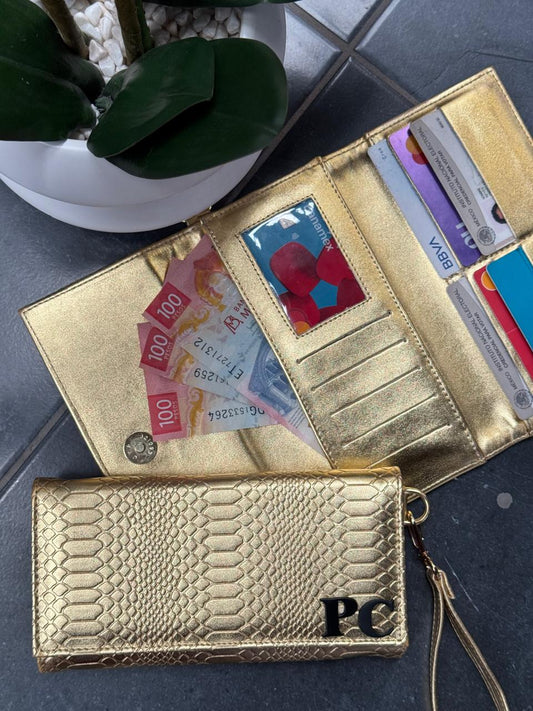 CARTERA MUÑEQUERA LINGOTE VIBORA