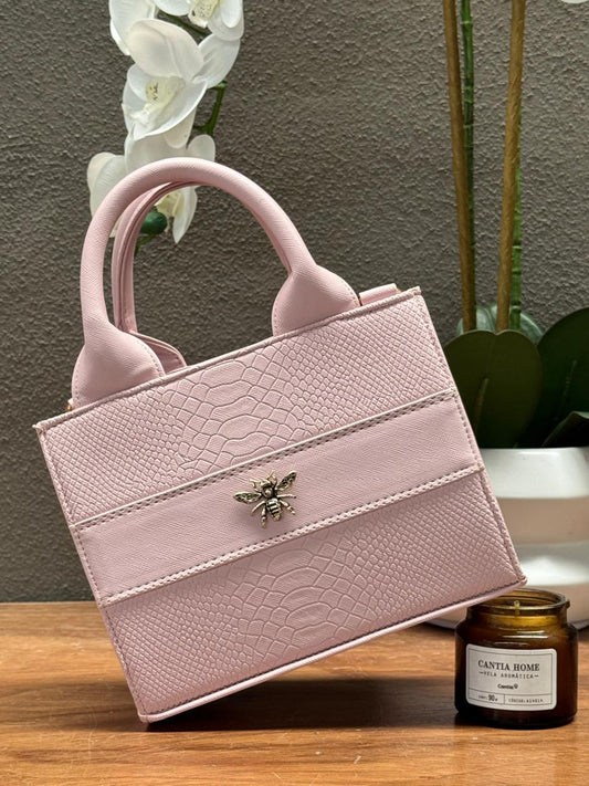 TOTE CLASICA MINI ROSA PETALO