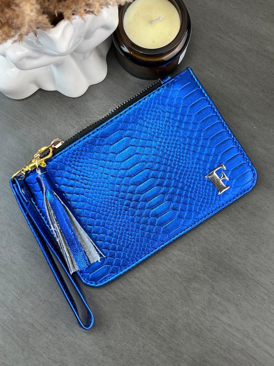 MONEDERO XL COBALTO METALICO