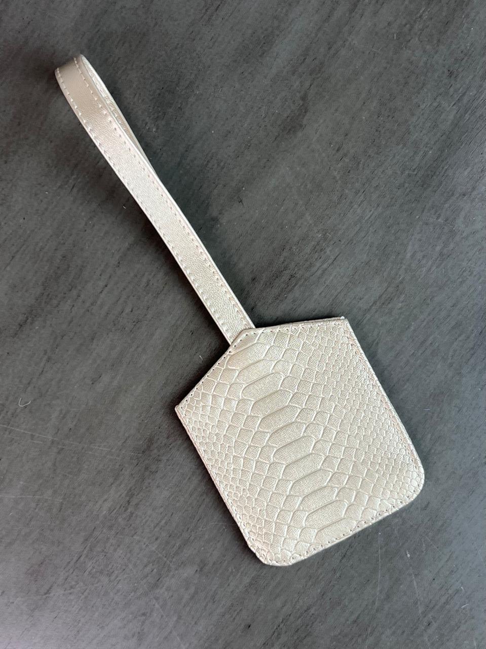 TAG PARA MALETA DORADO