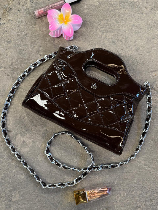 DUPE NANO CHANEL 31 CHAROL CHOCOLATE H/PLATA