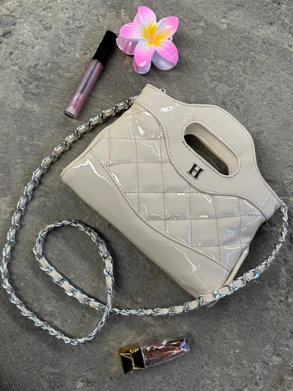 DUPE NANO CHANEL 31 CHAROL MIGA H/PLATA