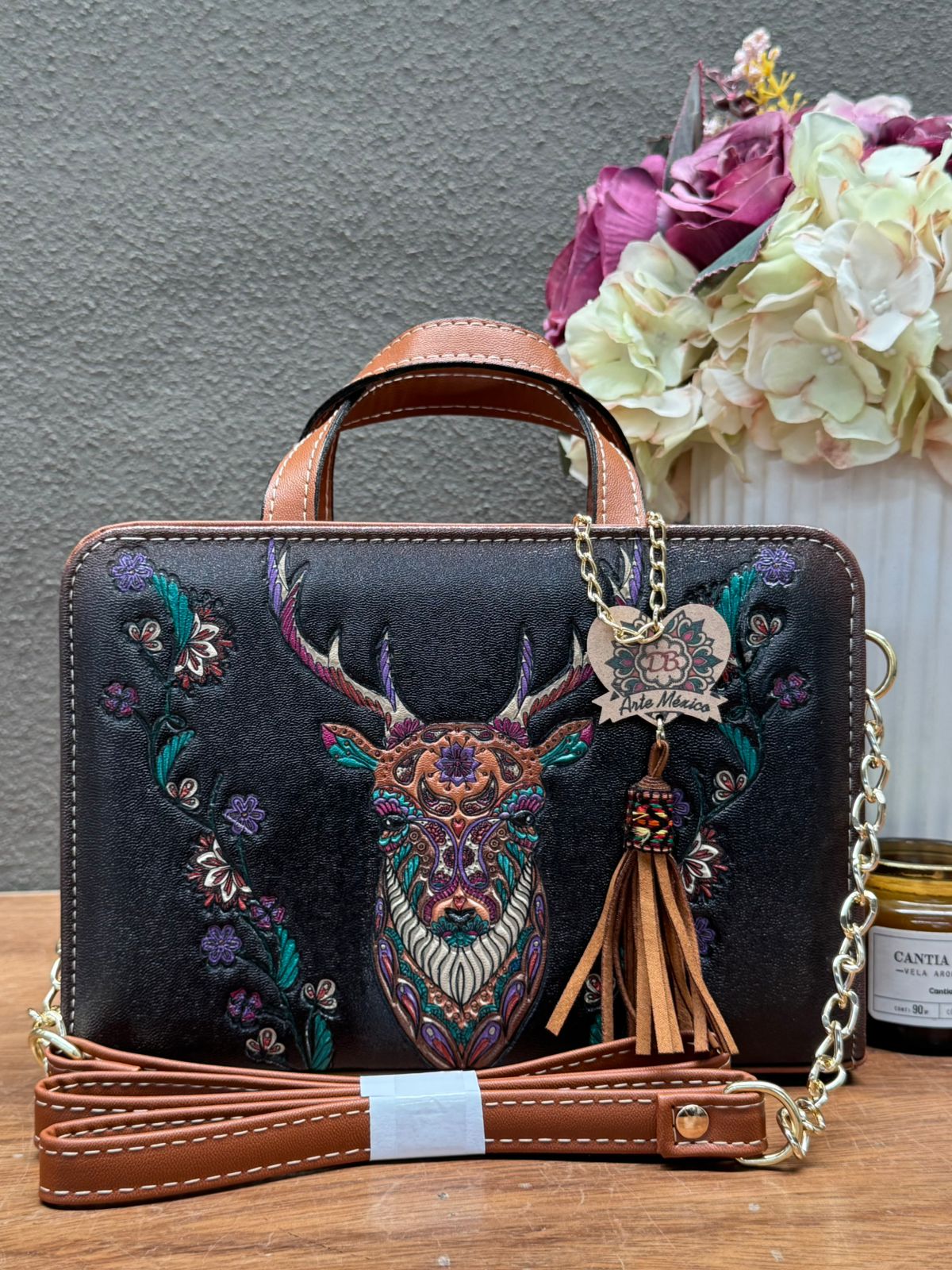 DB CROSSBODY VENADO NEGRO