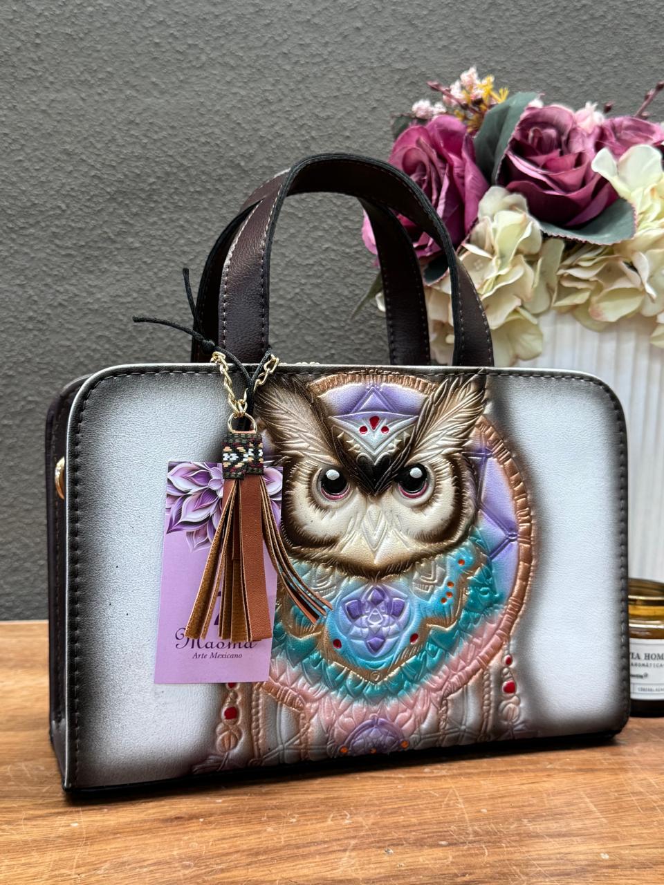 MAOMA CROSSBODY TABATA BUHO COLORES-BLANCO