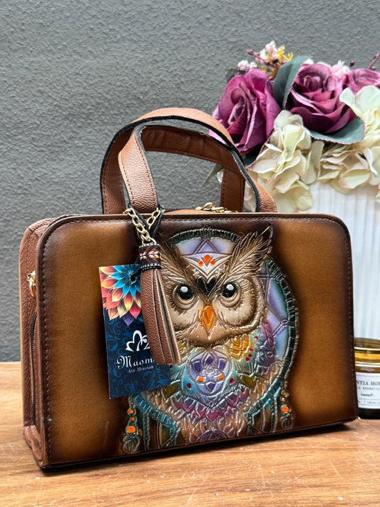 MAOMA CROSSBODY TABATA BUHO COLORES-CAMEL