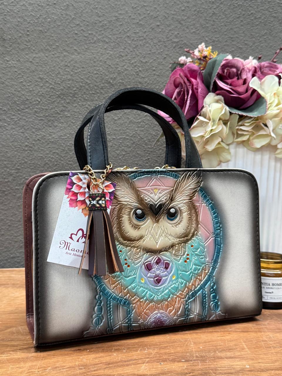 MAOMA CROSSBODY TABATA BUHO COLORES-HUESO