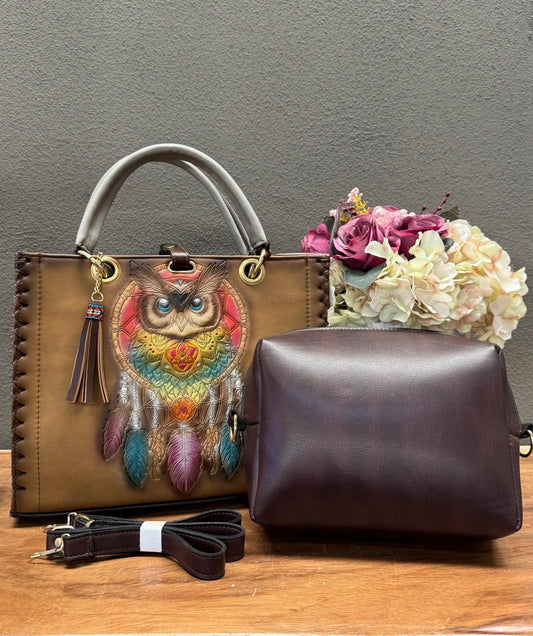 MAOMA GDE COMBO ANA BUHO COLORES PIEL CAMEL