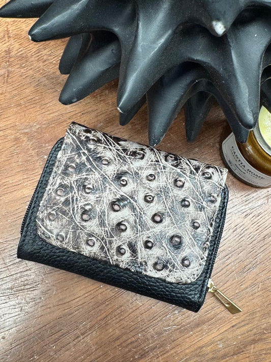 CARTERA PIEL KENYA EXOTICO NEGRO