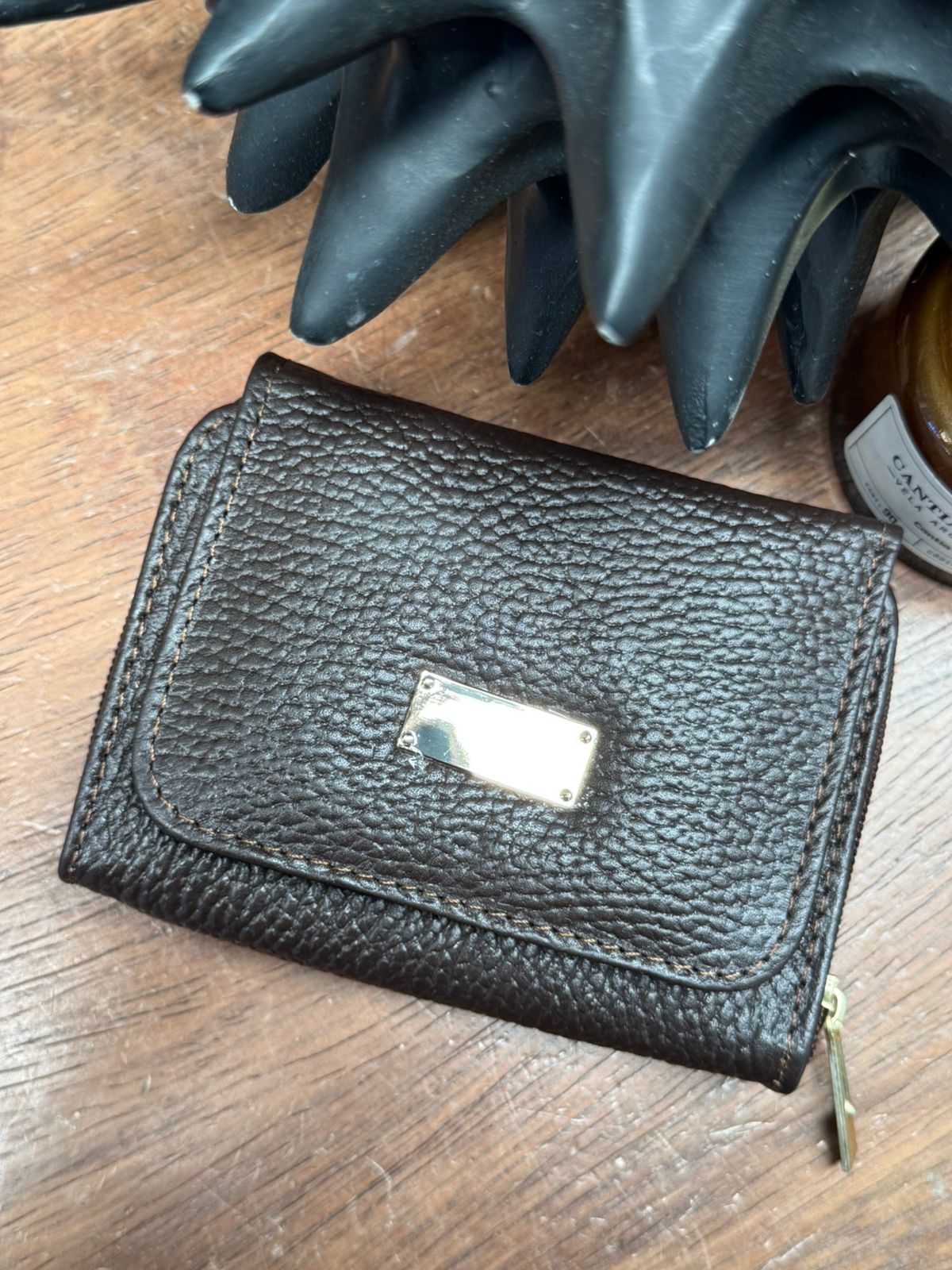 CARTERA PIEL KENYA CAFE FLOTER