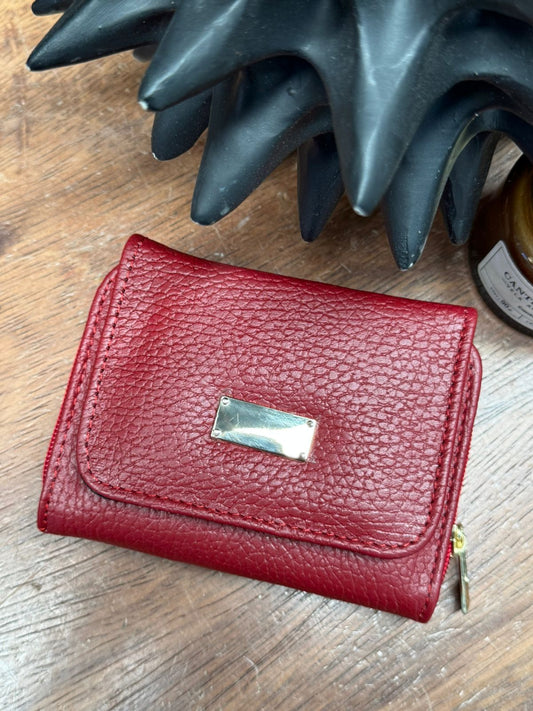 CARTERA PIEL KENYA ROJO FLOTER