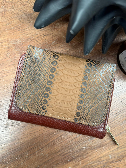 CARTERA PIEL KENYA EXOTICO COCOA