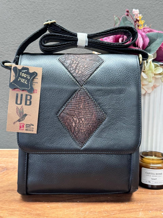 UB MOD ARTESANAL VAQUERA NEGRO ROMBOS VIBORA
