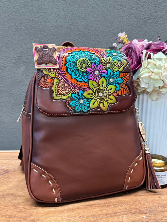 UB MOD ARTESANAL MOCHILA ANDY TAPA MANDALA CAFE