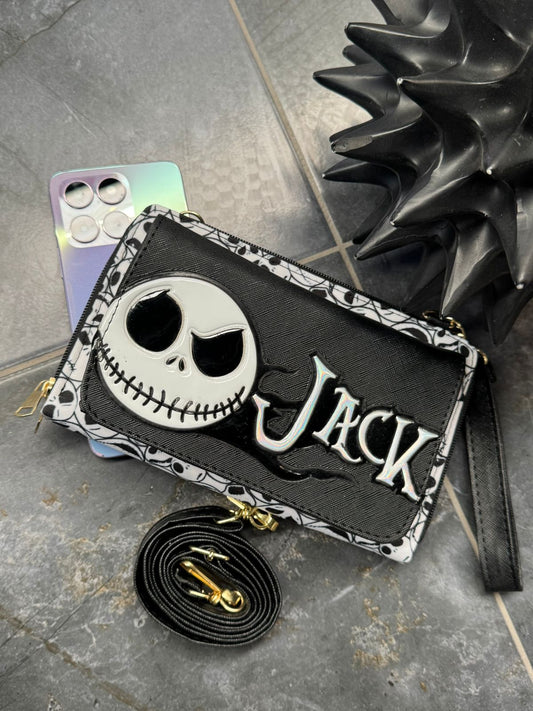 PORTACELULAR PERSONAJES JACK NEGRO/BLANCO CARAS