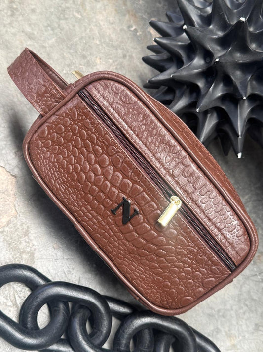 NECESER HOMBRE 100% PIEL COMINO COCODRILO