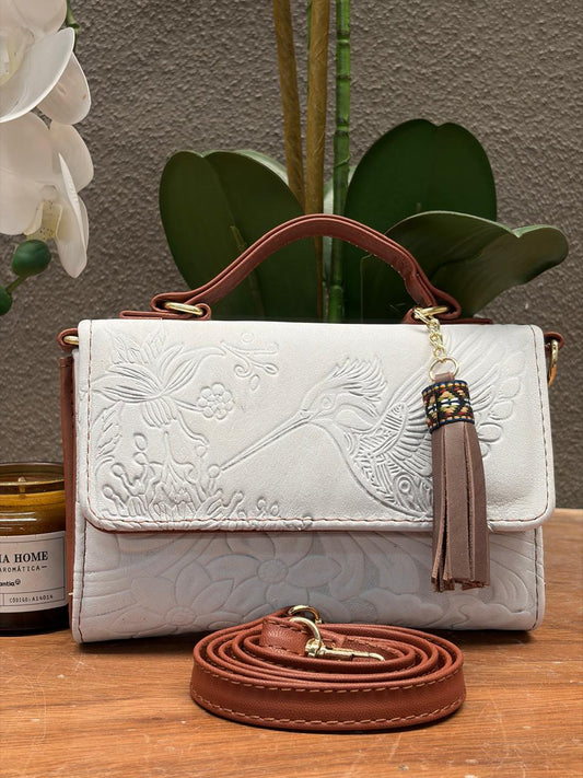 CROSSBODY DELIA 1 CHICA GRIS CLARO COLIBRI