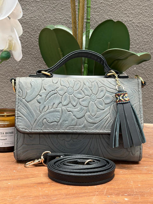 CROSSBODY DELIA 1 CHICA GRIS PLOMO