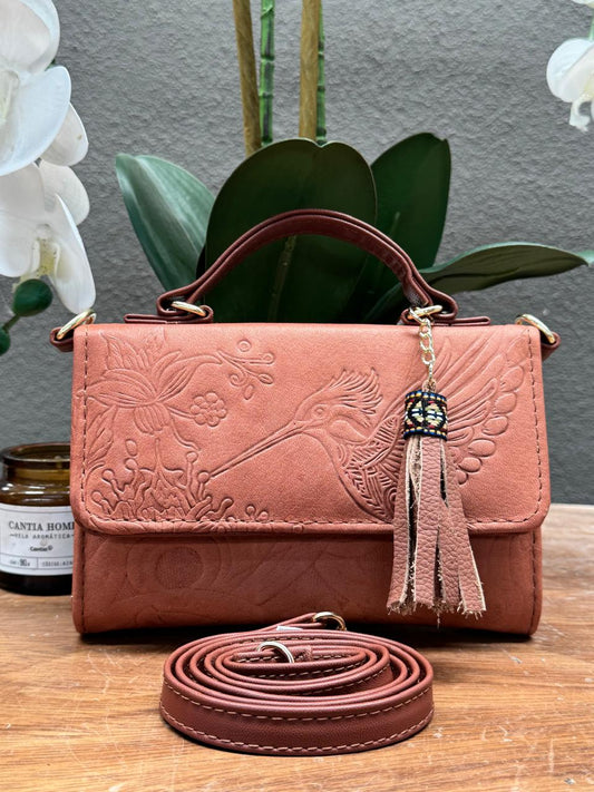 CROSSBODY DELIA 1 CHICA COLIBRI LADRILLO