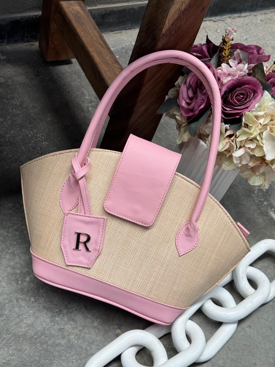 BOLSO ATENEA NATURAL/ROSA PARAISO