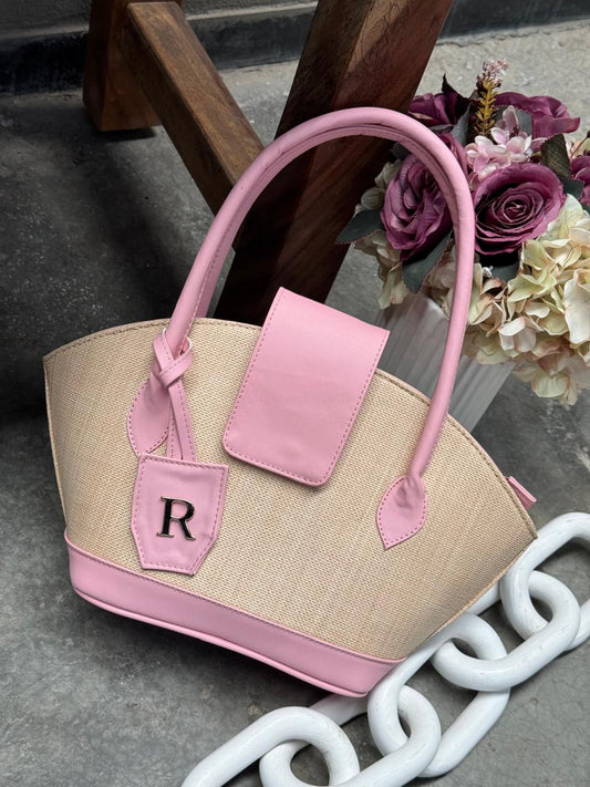 BOLSO ATENEA NATURAL/ROSA PARAISO