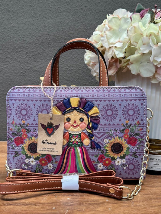 DB CROSSBODY LELE LILA/CAMEL