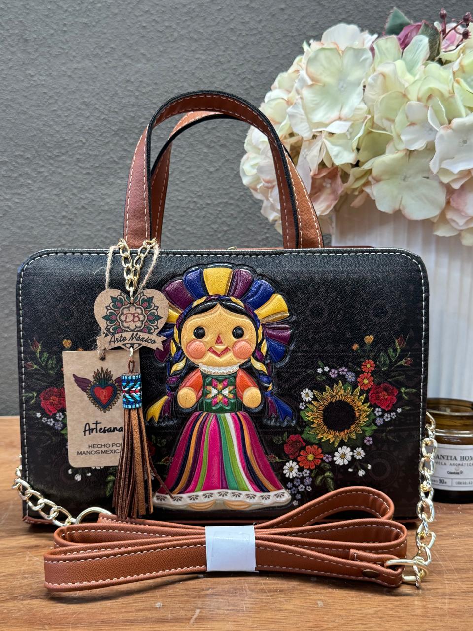 DB CROSSBODY LELE NEGRO/CAMEL